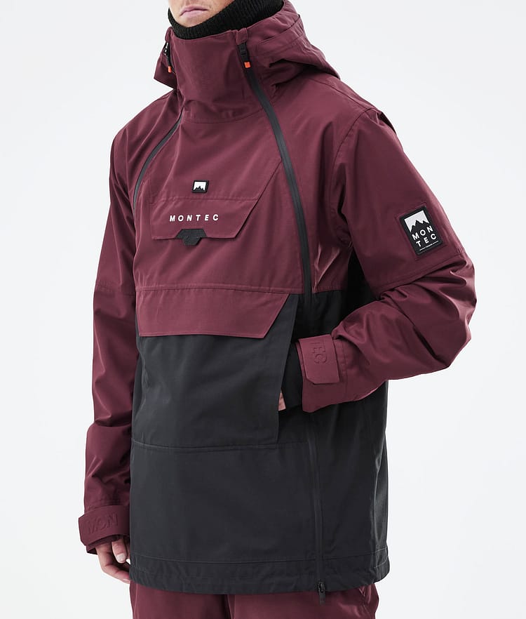 Montec Doom 21 Bunda na Snowboard Pánské Burgundy/Black, Image 10 of 13