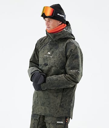 Montec Dune 21 Ski Jacket Olive Green Tiedye
