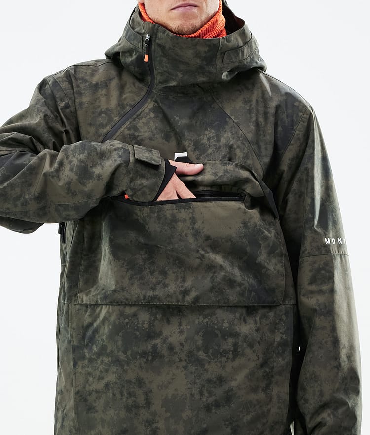 Montec Dune 21 Lyžařská Bunda Pánské Olive Green Tiedye, Image 11 of 11