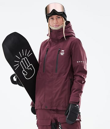 Montec Fawk W 21 Snowboard Jacket Burgundy