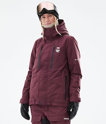 Fawk W 21 Ski Jacket Kobiety Burgundy