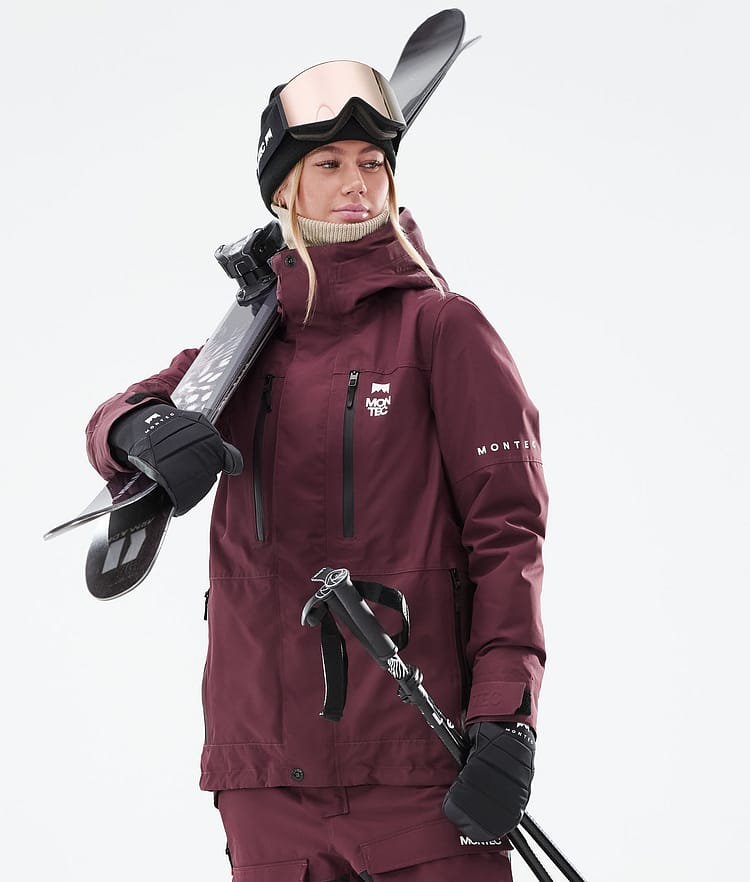 Fawk W 21 Kurtka Narciarska Kobiety Burgundy, Image 2 of 11