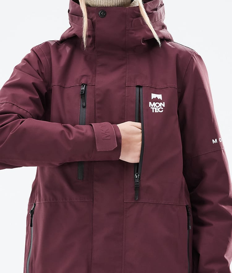 Montec Fawk W 21 Chaqueta Snowboard Mujer Burgundy, Image 10 of 11