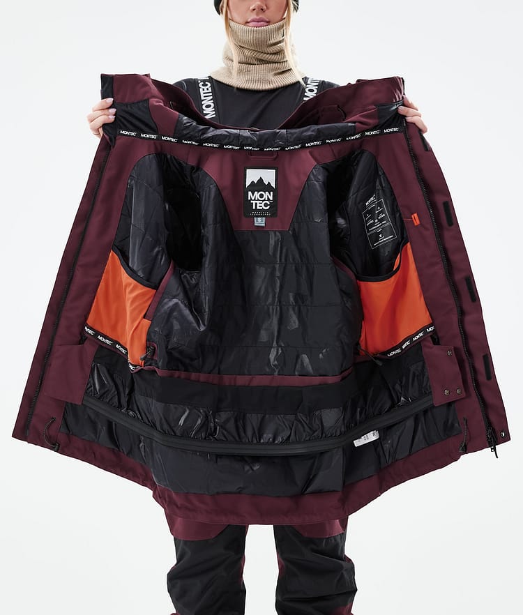 Montec Fawk W 21 Chaqueta Snowboard Mujer Burgundy, Image 11 of 11