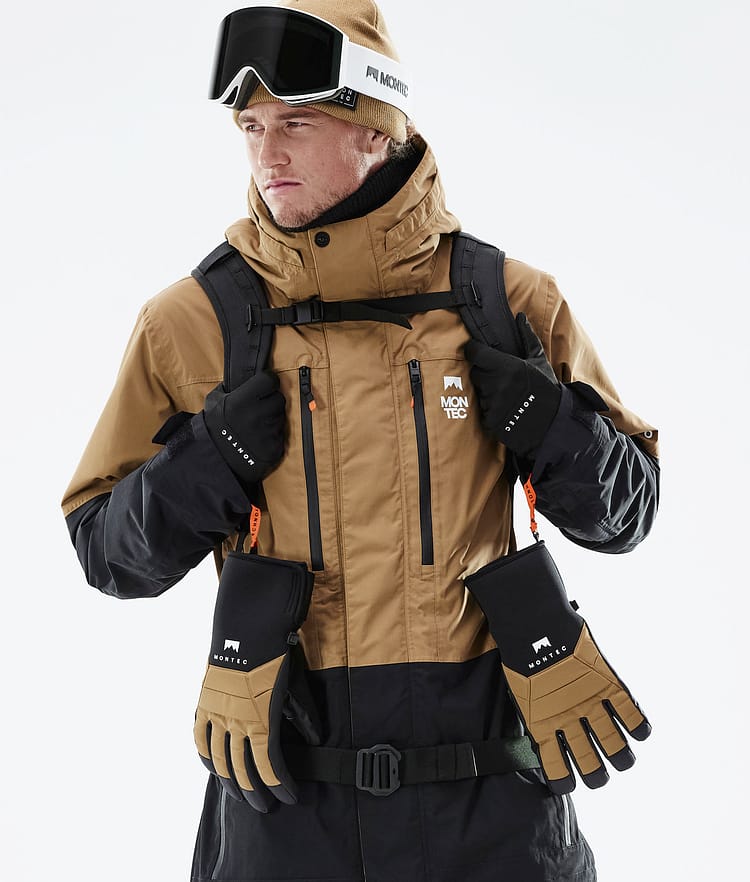 Montec Fawk 21 Bunda na Snowboard Pánské Gold/Black, Image 3 of 12