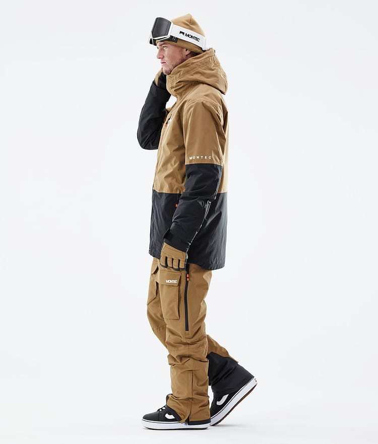 Montec Fawk 21 Bunda na Snowboard Pánské Gold/Black, Image 6 of 12