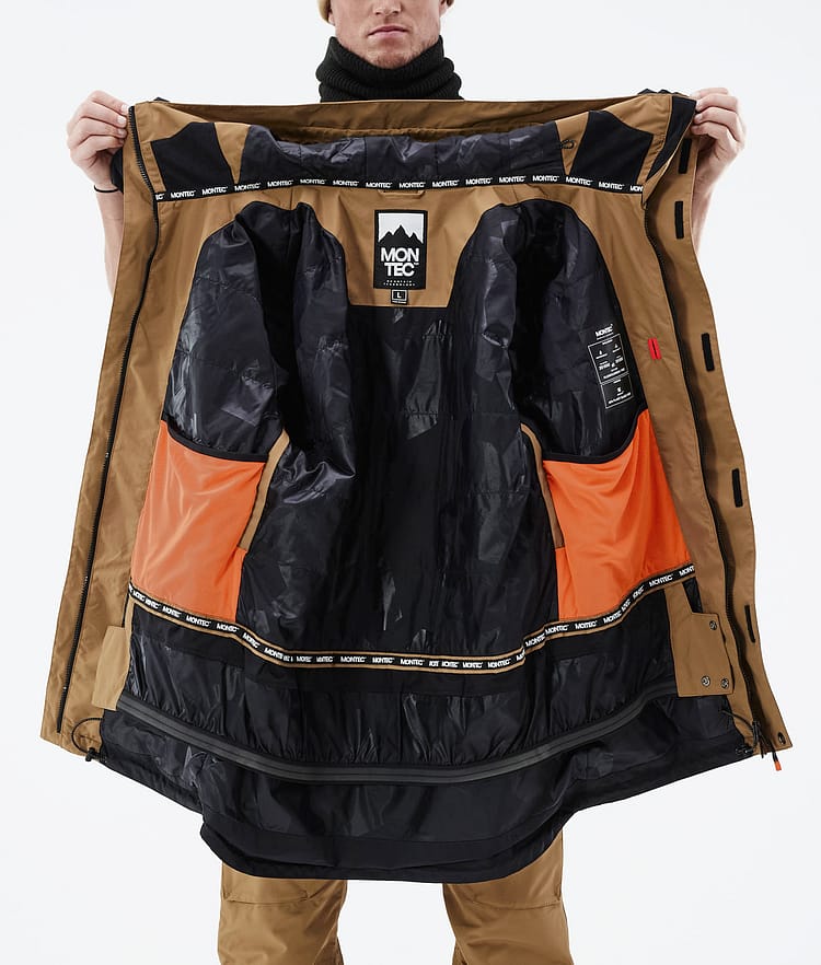 Fawk 21 Lyžařská Bunda Pánské Gold/Black, Image 12 of 12