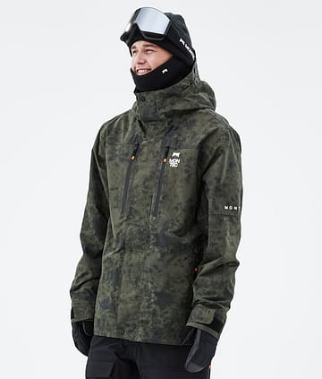 Montec Fawk 21 Ski Jacket Olive Green Tiedye