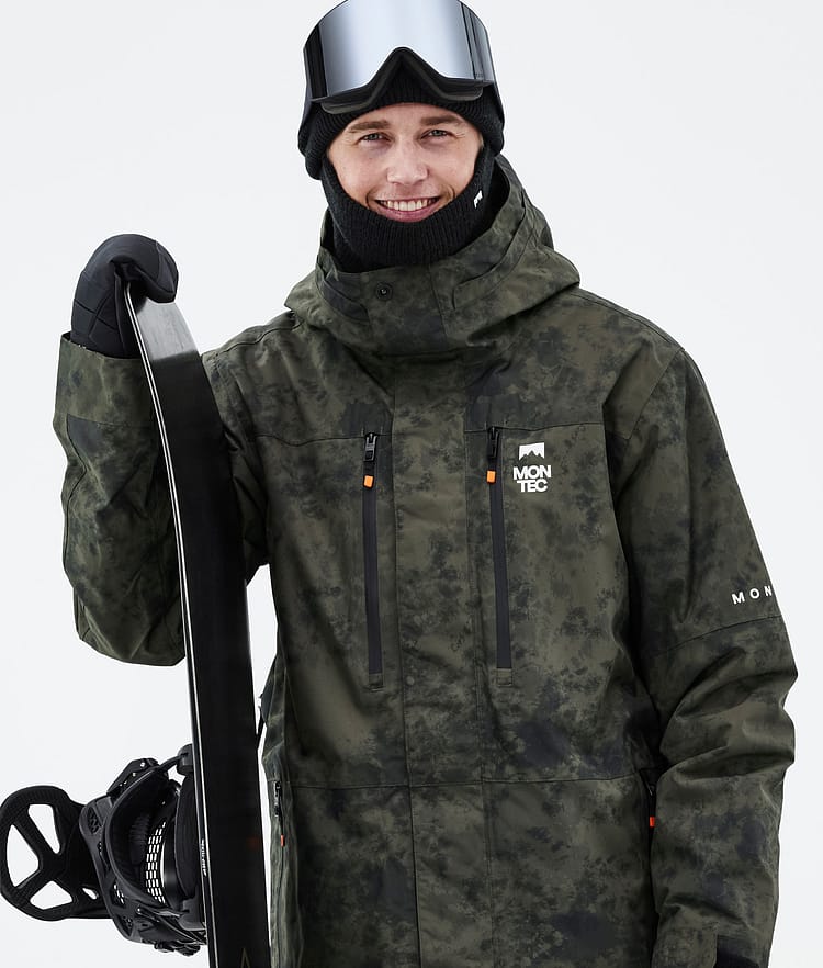 Montec Fawk 21 Chaqueta Snowboard Hombre Olive Green Tiedye, Image 2 of 10