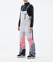 Montec Fawk W 21 Spodnie Snowboardowe Kobiety Light Grey/Pink/Light Pearl