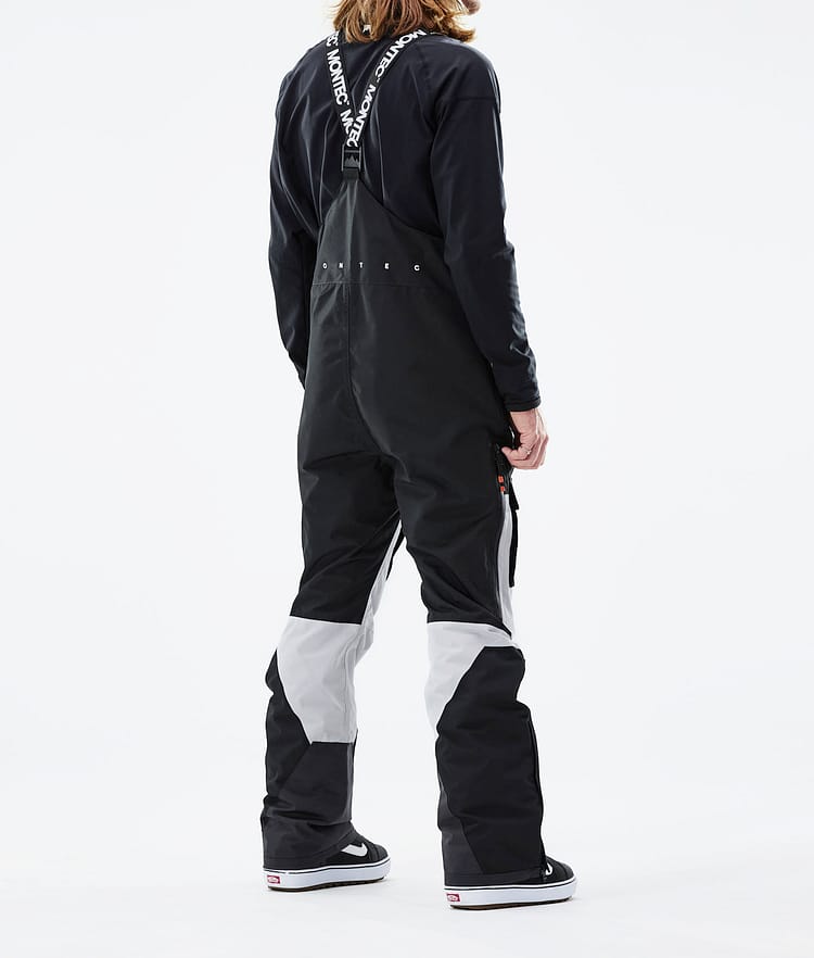 Montec Fawk 21 Spodnie Snowboardowe Mężczyźni Black/Light Grey/Black, Image 3 of 6