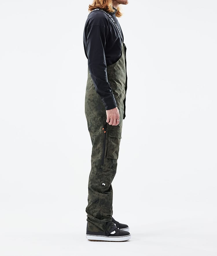 Montec Fawk 21 Spodnie Snowboardowe Mężczyźni Olive Green Tiedye, Image 2 of 6