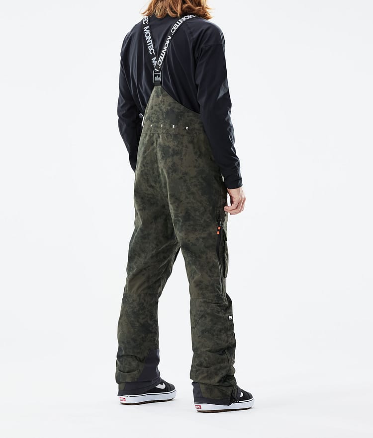 Montec Fawk 21 Spodnie Snowboardowe Mężczyźni Olive Green Tiedye, Image 3 of 6