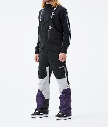 Montec Fawk 21 Snowboard Pants Black/Light Grey/Purple