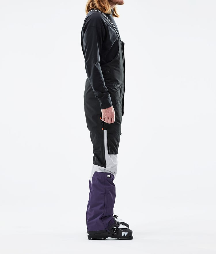 Montec Fawk 21 Pantalones Esquí Hombre Black/Light Grey/Purple, Image 2 of 6