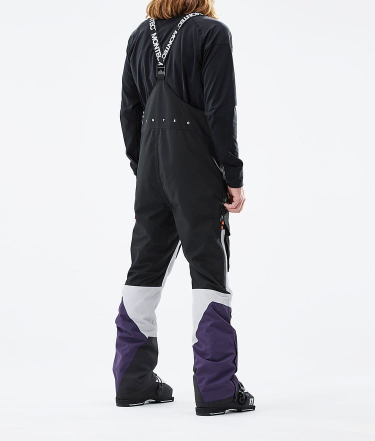 Montec Fawk 21 Pantalones Esquí Hombre Black/Light Grey/Purple, Image 3 of 6