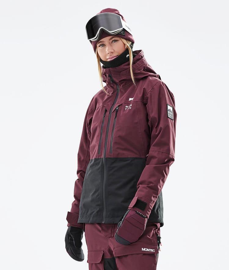 Moss W 21 Lyžařská Bunda Dámské Burgundy/Black, Image 3 of 13