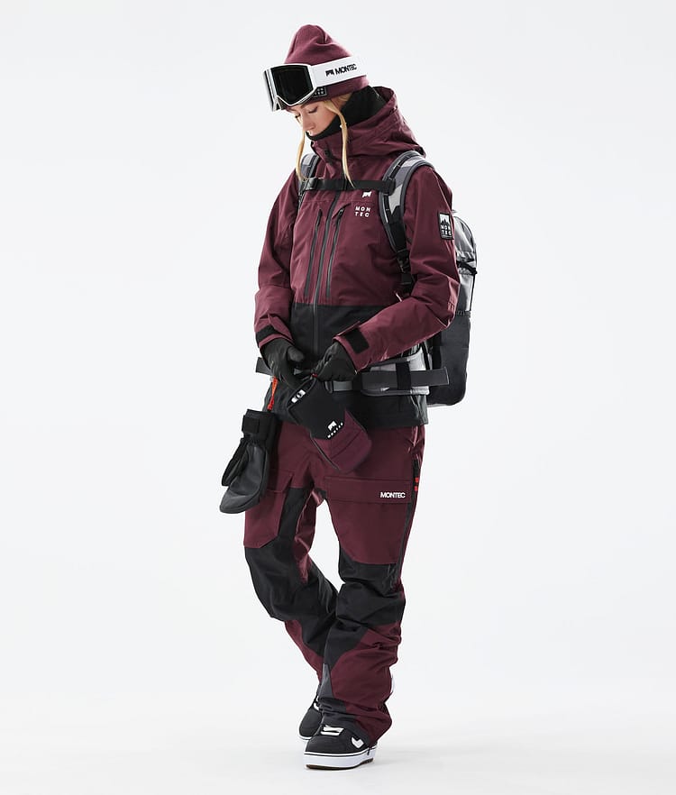 Montec Moss W 21 Kurtka Snowboardowa Kobiety Burgundy/Black, Image 5 of 12