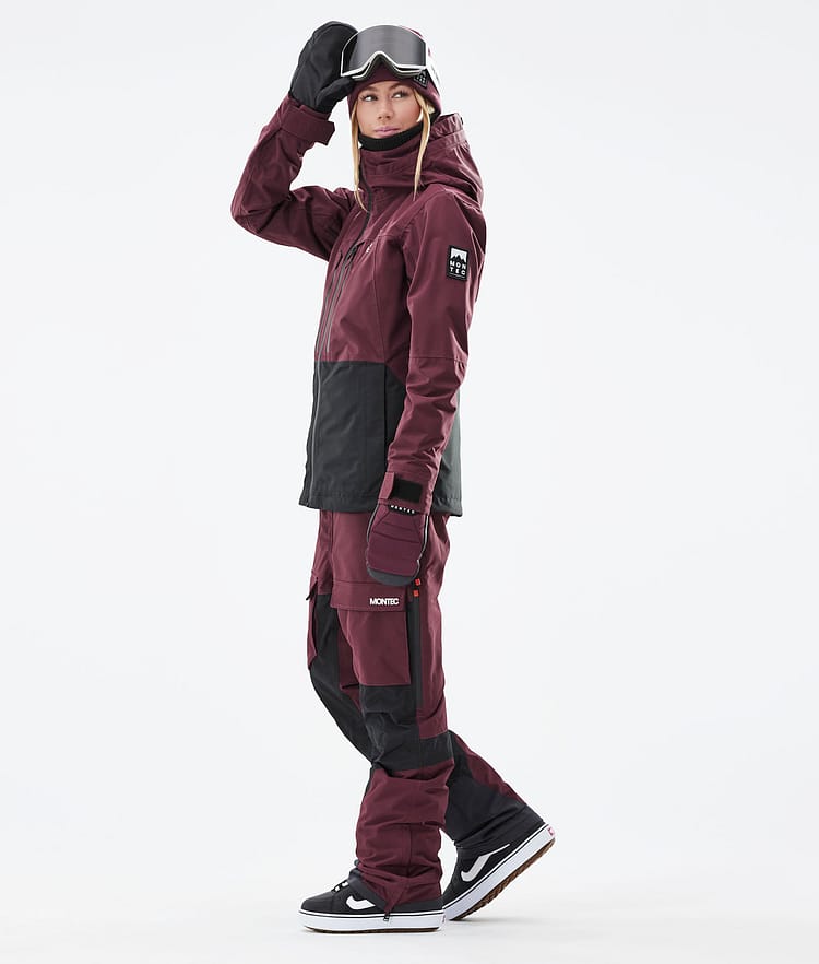 Montec Moss W 21 Kurtka Snowboardowa Kobiety Burgundy/Black, Image 6 of 12