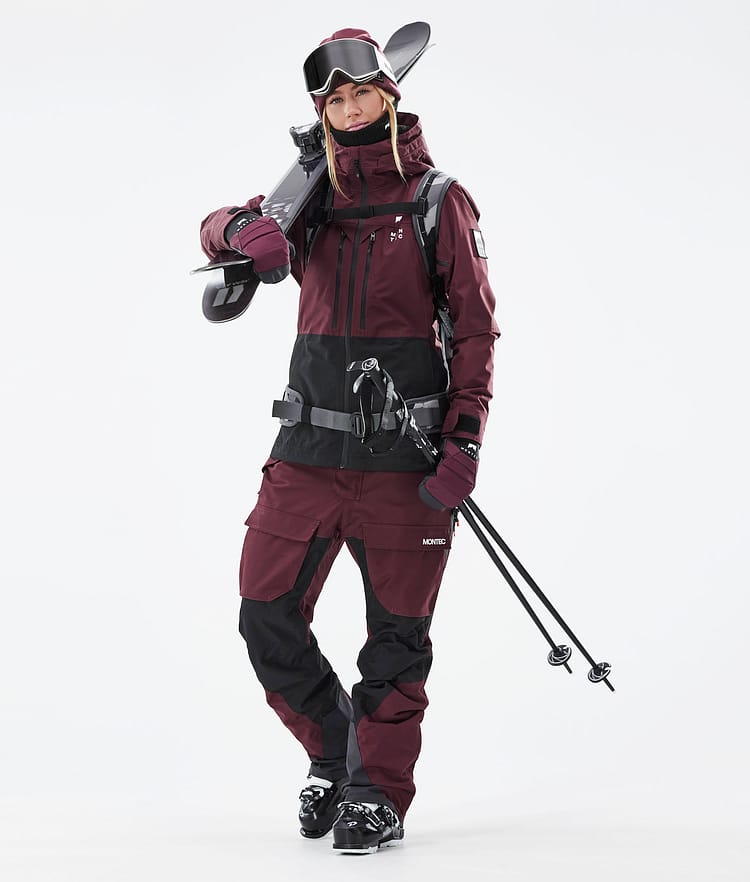 Moss W 21 Lyžařská Bunda Dámské Burgundy/Black, Image 6 of 13