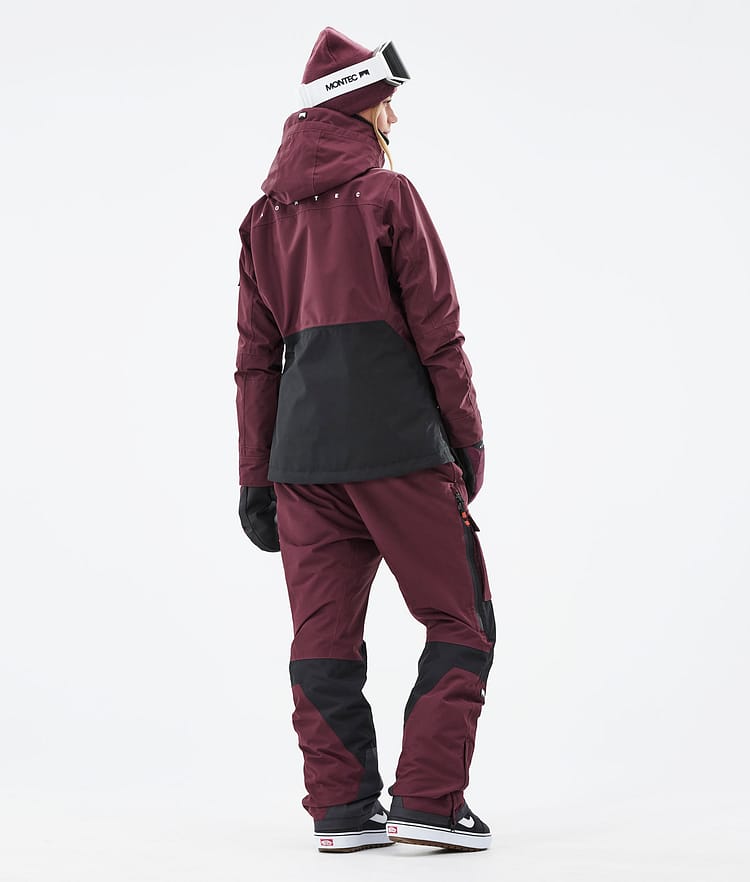 Montec Moss W 21 Kurtka Snowboardowa Kobiety Burgundy/Black, Image 7 of 12