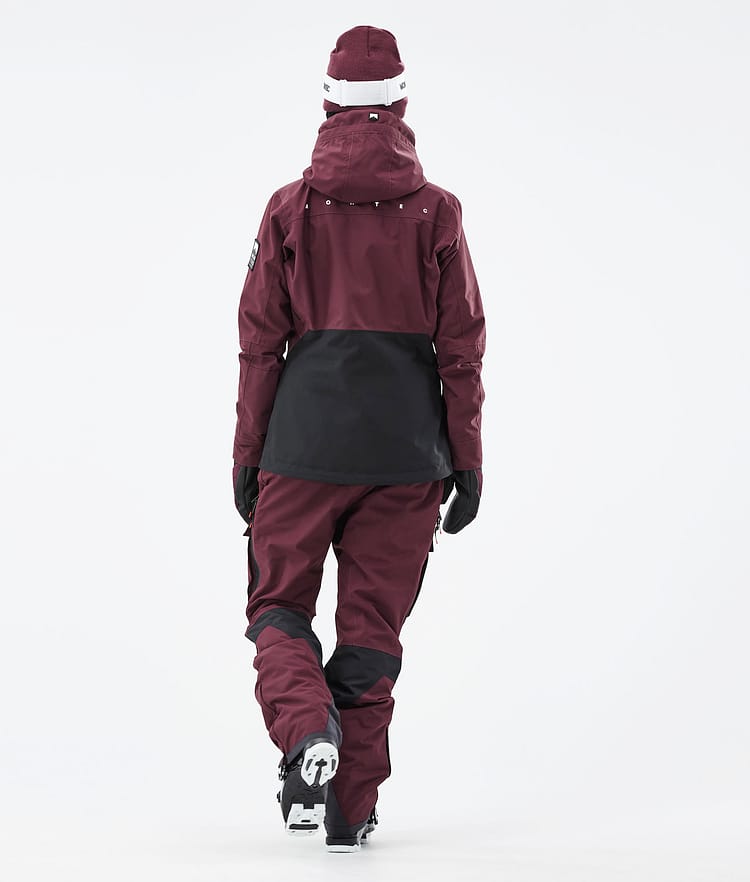 Moss W 21 Lyžařská Bunda Dámské Burgundy/Black, Image 8 of 13