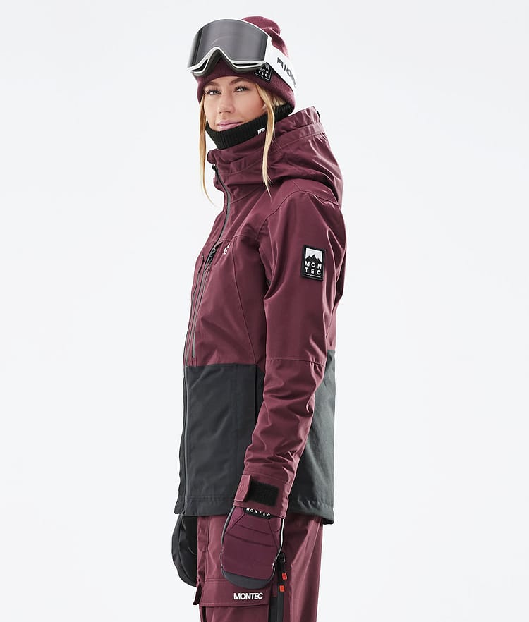 Moss W 21 Lyžařská Bunda Dámské Burgundy/Black, Image 9 of 13