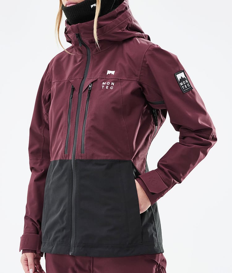 Moss W 21 Lyžařská Bunda Dámské Burgundy/Black, Image 11 of 13
