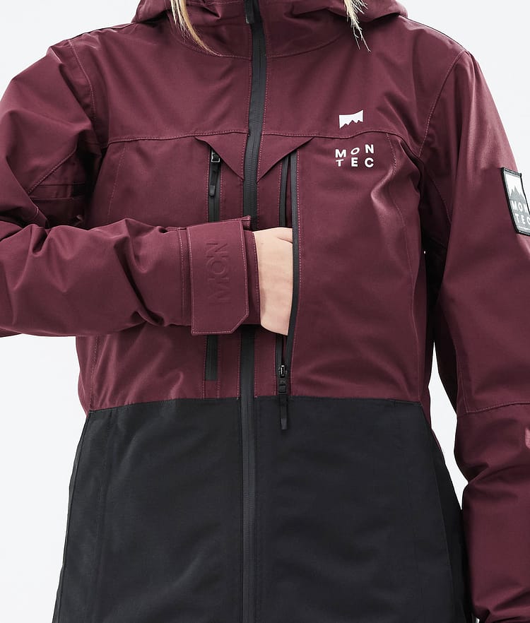 Moss W 21 Lyžařská Bunda Dámské Burgundy/Black, Image 12 of 13