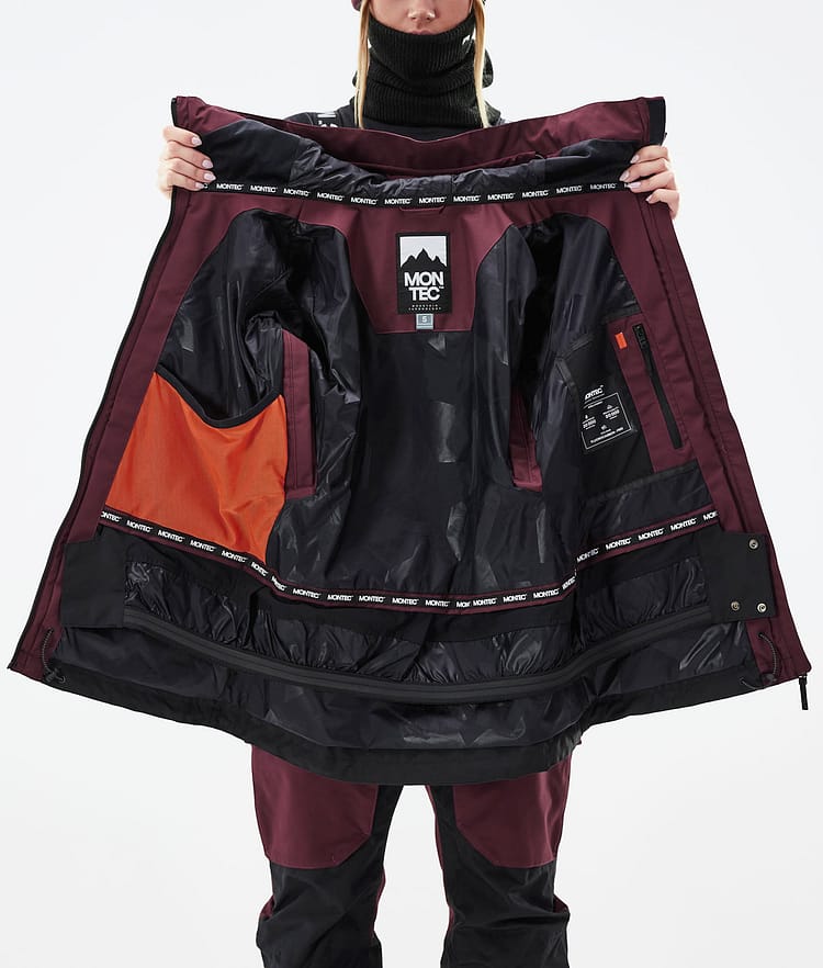 Montec Moss W 21 Kurtka Snowboardowa Kobiety Burgundy/Black, Image 12 of 12