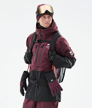 Moss 21 Ski Jacket Pánské Burgundy/Black