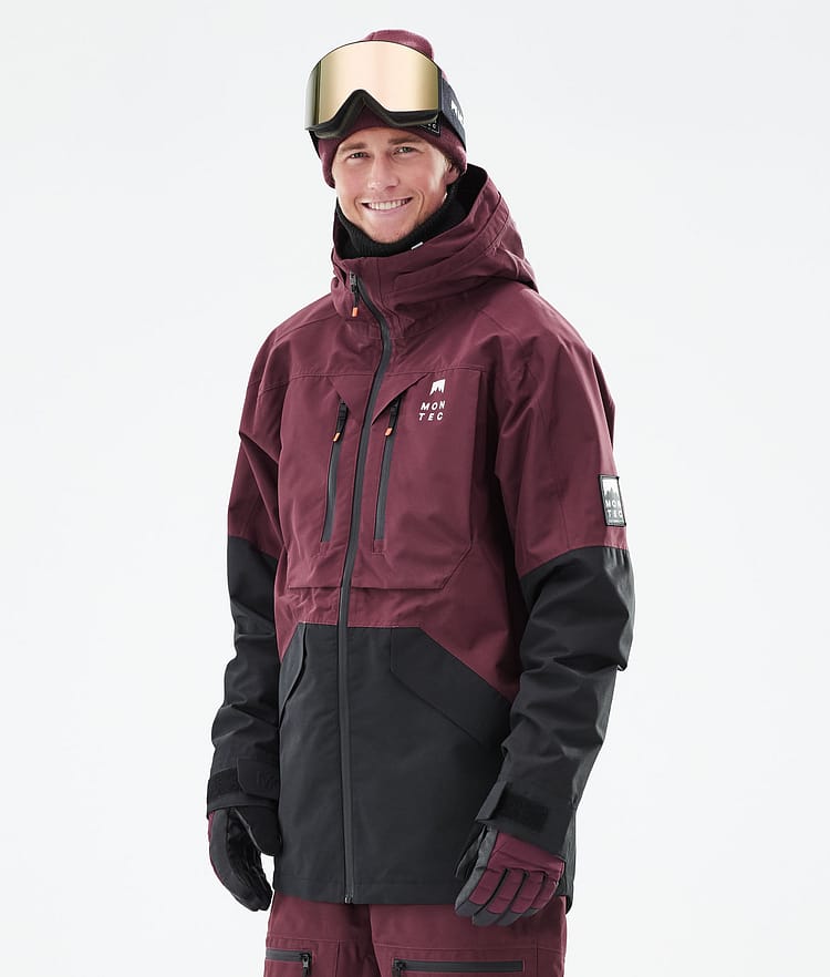 Montec Moss 21 Kurtka Snowboardowa Mężczyźni Burgundy/Black, Image 2 of 13