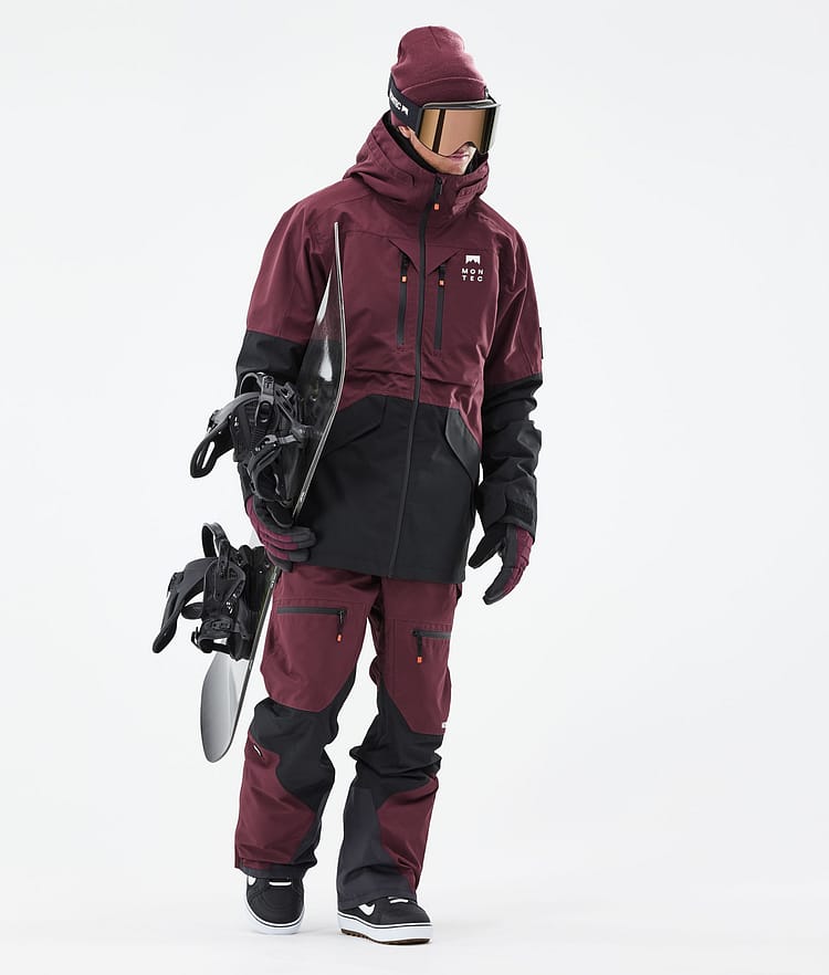 Montec Moss 21 Kurtka Snowboardowa Mężczyźni Burgundy/Black, Image 6 of 13