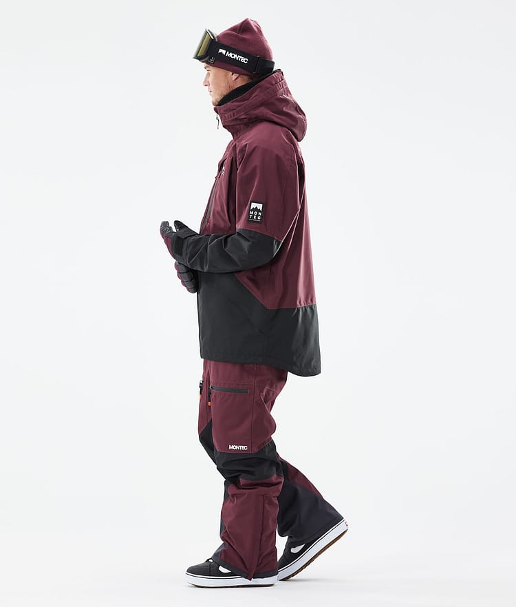Montec Moss 21 Kurtka Snowboardowa Mężczyźni Burgundy/Black, Image 7 of 13