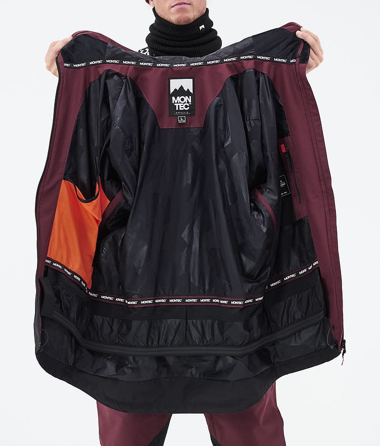 Moss 21 Kurtka Narciarska Mężczyźni Burgundy/Black, Image 13 of 13