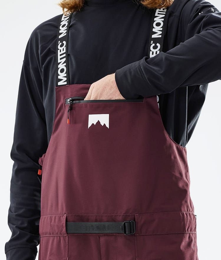 Moss 21 Lyžařské Kalhoty Pánské Burgundy/Black, Image 5 of 6