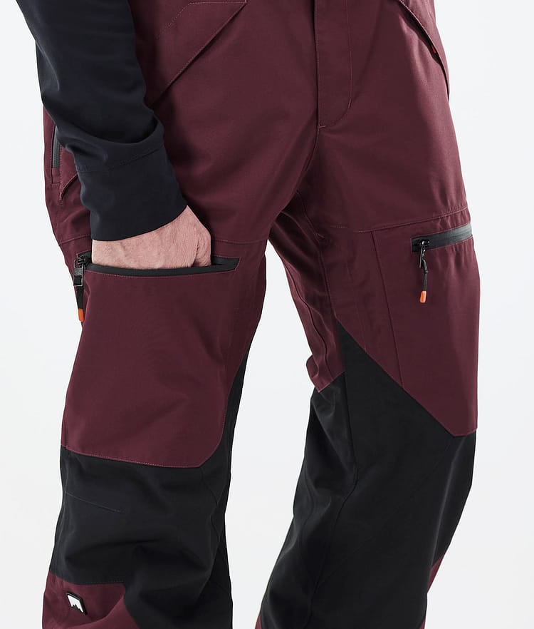 Moss 21 Lyžařské Kalhoty Pánské Burgundy/Black, Image 6 of 6