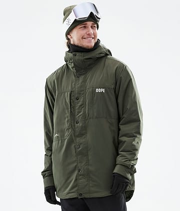 Dope Insulated Midlayer Jacket Olive Green Renewed