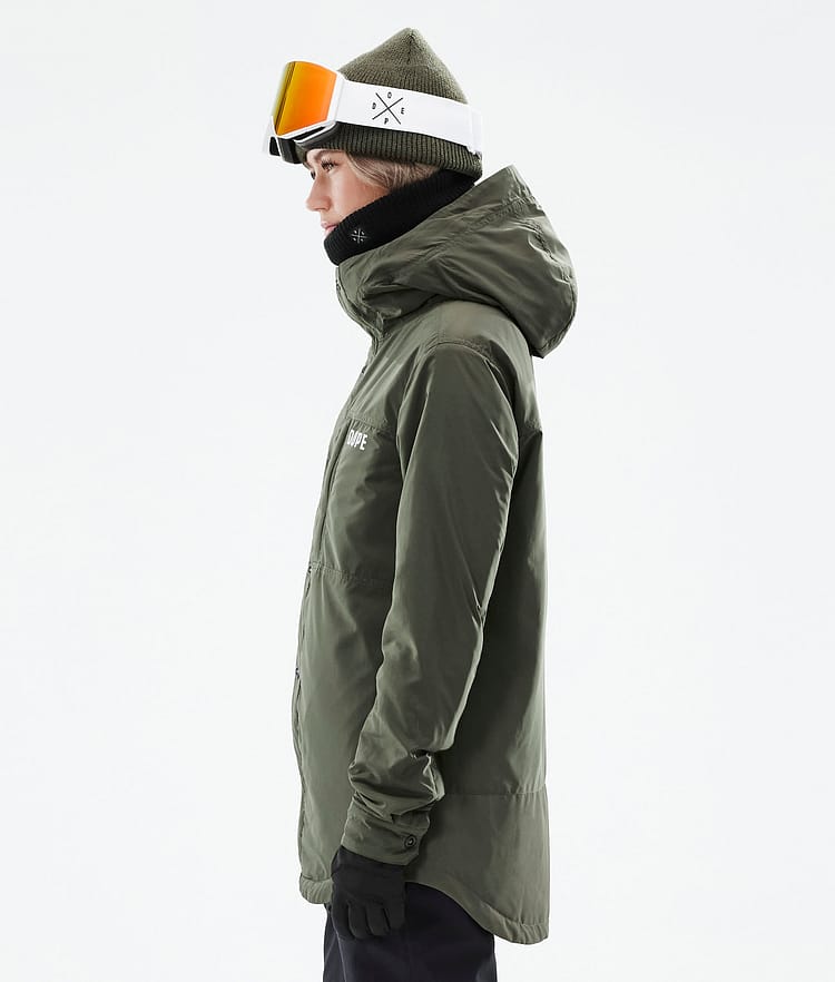 Dope Insulated W Chaqueta Capa Intermedia Mujer Olive Green, Image 7 of 12