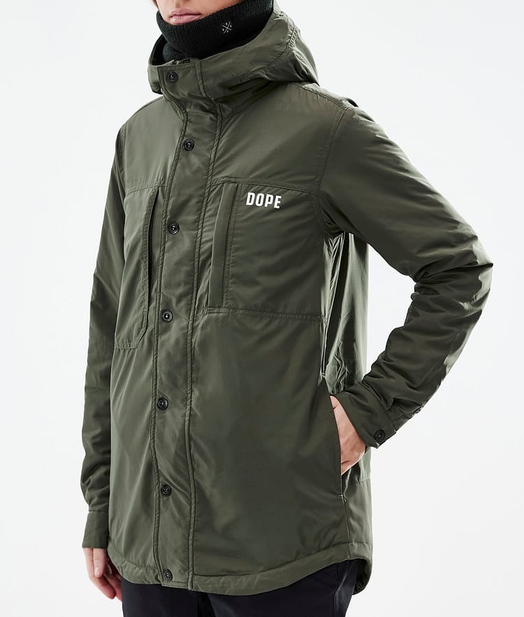 Dope Insulated W Chaqueta Capa Intermedia Mujer Olive Green, Image 9 of 12