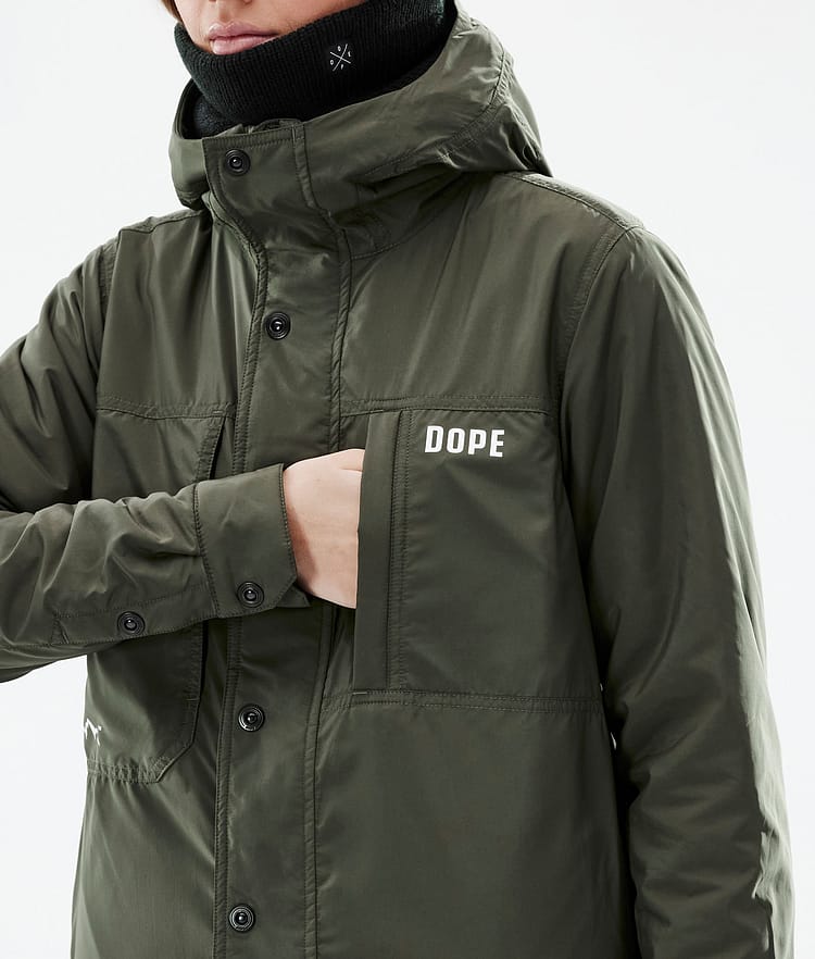Dope Insulated W Chaqueta Capa Intermedia Mujer Olive Green, Image 10 of 12