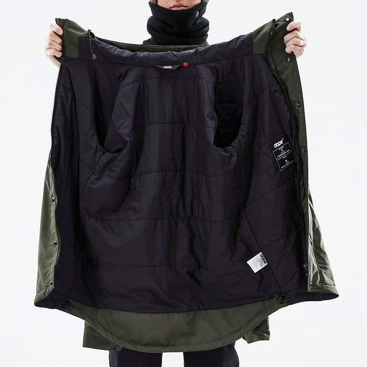 Dope Insulated W Chaqueta Capa Intermedia Mujer Olive Green, Image 12 of 12