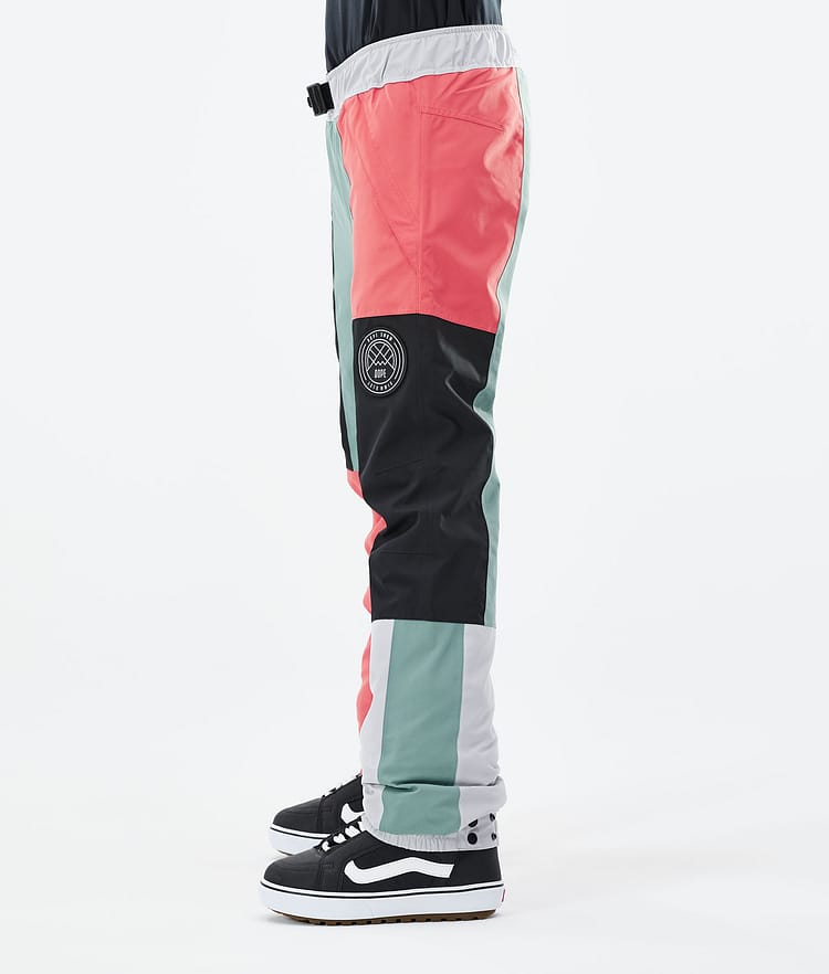 Dope Blizzard LE W Pantalones Snowboard Mujer Limited Edition Patchwork Coral, Image 2 of 4