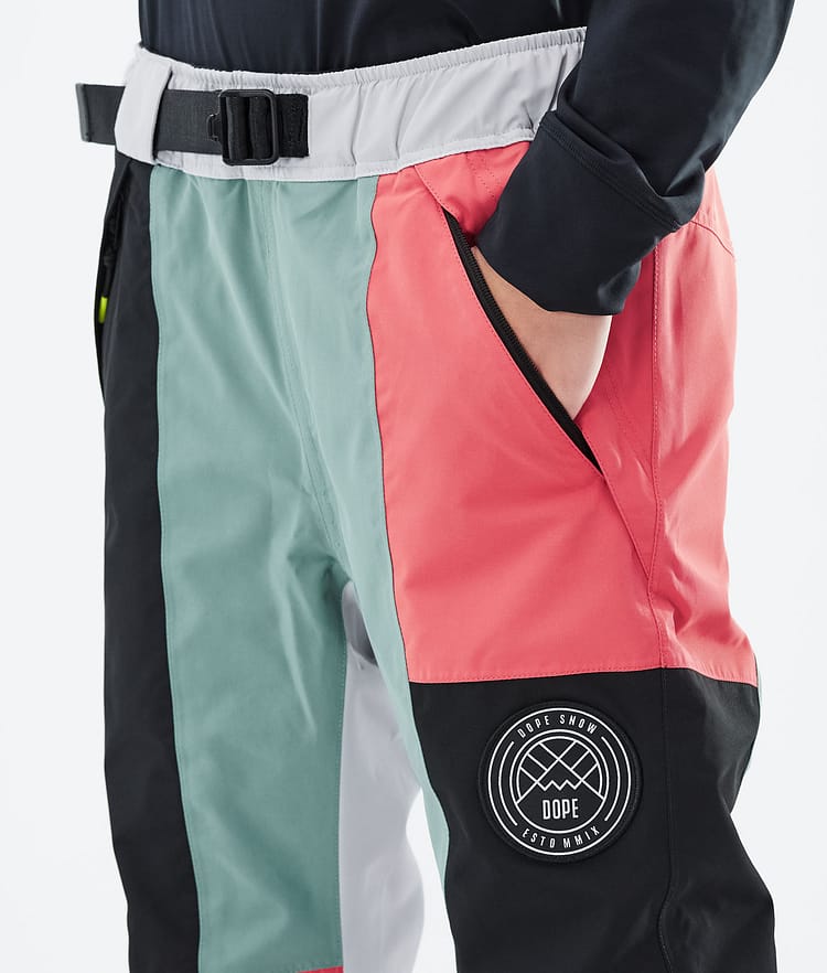 Dope Blizzard LE W Pantalones Snowboard Mujer Limited Edition Patchwork Coral, Image 4 of 4