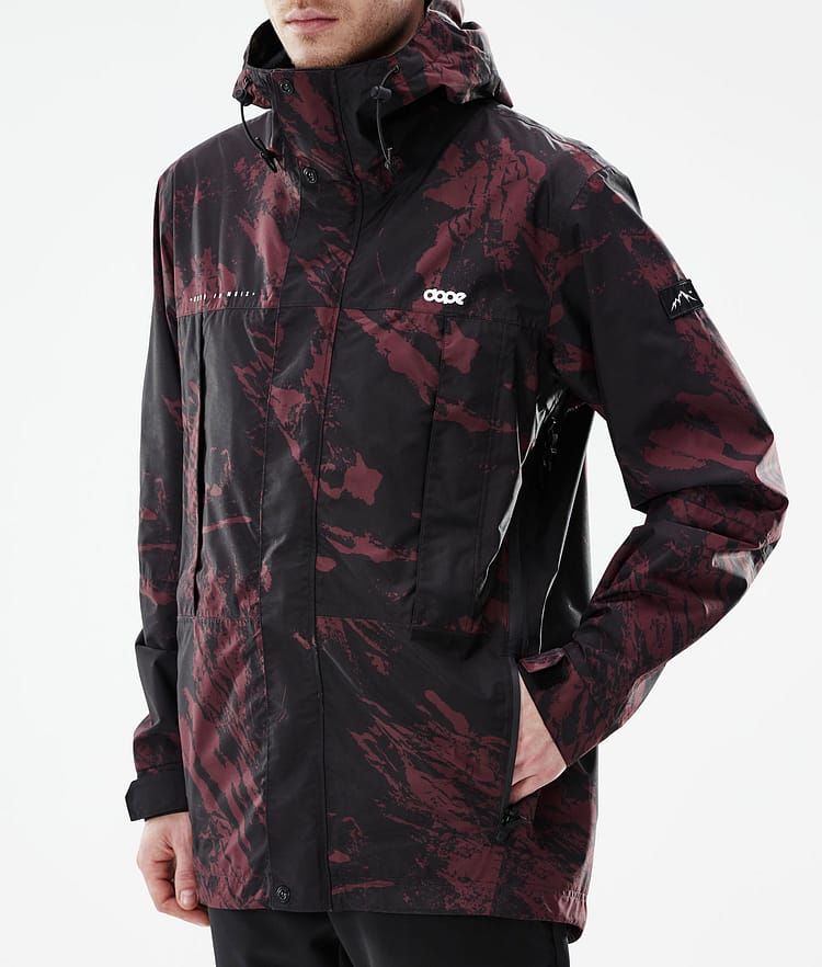 Dope Ranger Light Outdoor Jacket Men Paint Burgundy, Image 8 of 10
