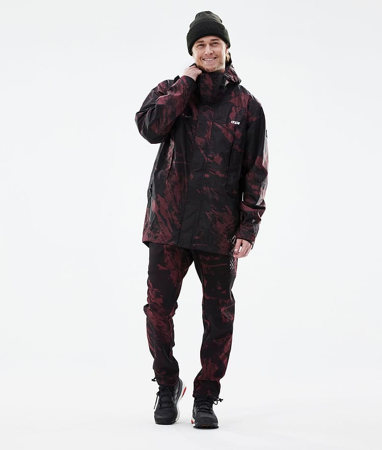 Dope Nomad Outdoor Pants Men Paint Burgundy, Image 3 of 9
