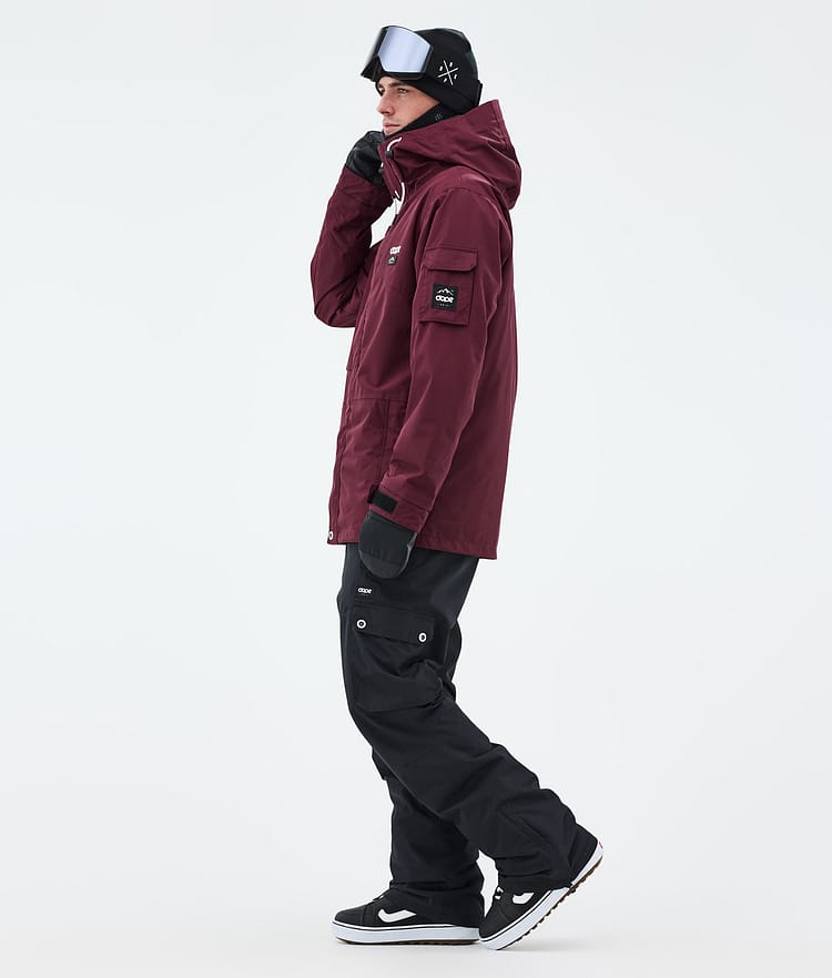 Dope Adept Snowboard Jacket Men Burgundy, Image 4 of 10