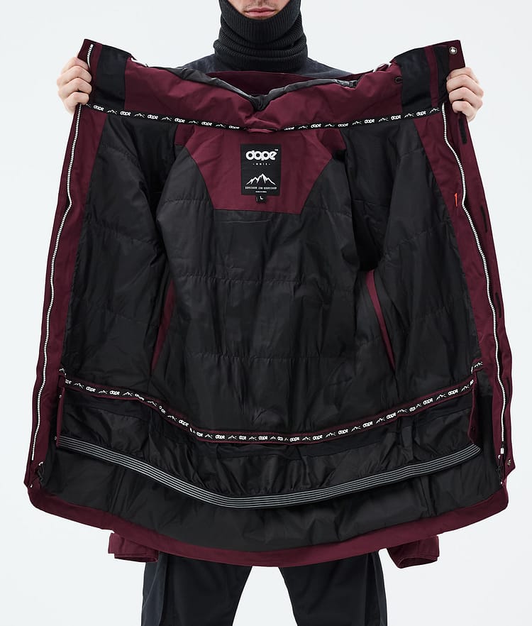Dope Adept Ski Jacket Men Burgundy, Image 10 of 10