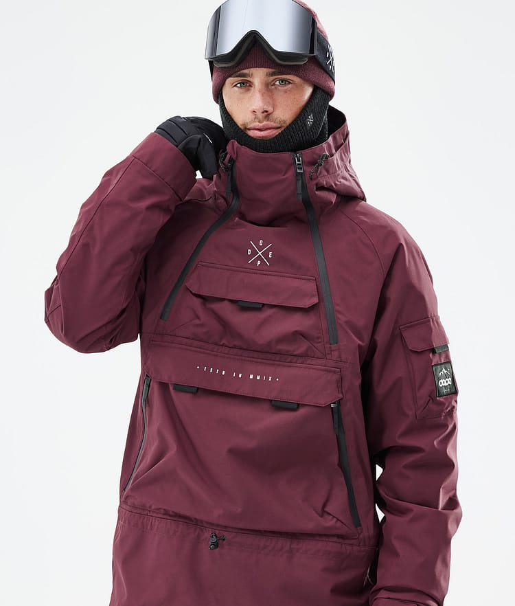 Dope Akin Giacca Sci Uomo Burgundy, Image 2 of 9