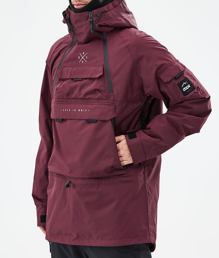 Dope Akin Giacca Sci Uomo Burgundy, Image 8 of 9